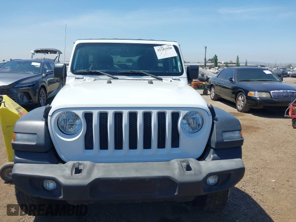 2018 Jeep Wrangler Unlimited Sport with VIN 1C4HJXDG4JW319142, listed as a IAAI auction lot 42702550 with 72,023 mi miles and . Bid and sale history available at DreamBid. Image 12.