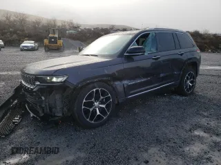 2022 Jeep Grand Cherokee Summit Reserve with VIN 1C4RJHEG8N8637493, listed as a Copart auction lot 43548675 with 37,629 mi miles and Salvage title. Bid and sale history available at DreamBid. Image 1.