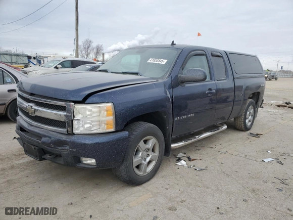 2009 Chevrolet Silverado 1500 LTZ with VIN 1GCEK39079Z194510, listed as a Copart auction lot 41853545 with 0 mi miles and Salvage Title. Bid and sale history available at carsss.com. Image 1.