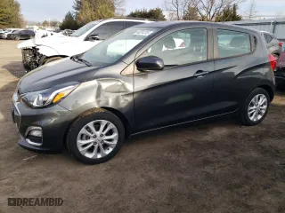 2020 Chevrolet Spark LT with VIN KL8CD6SAXLC444573, listed as a Copart auction lot 46291315 with 83147 miles and Salvage Title. Bid and sale history available at carsss.com. Image 1.