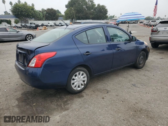 2012 Nissan Versa S with VIN 3N1CN7AP2CL825387, listed as a Copart auction lot 75414204 with 188,789 mi miles and Salvage Title. Bid and sale history available at carsss.com. Image 3.