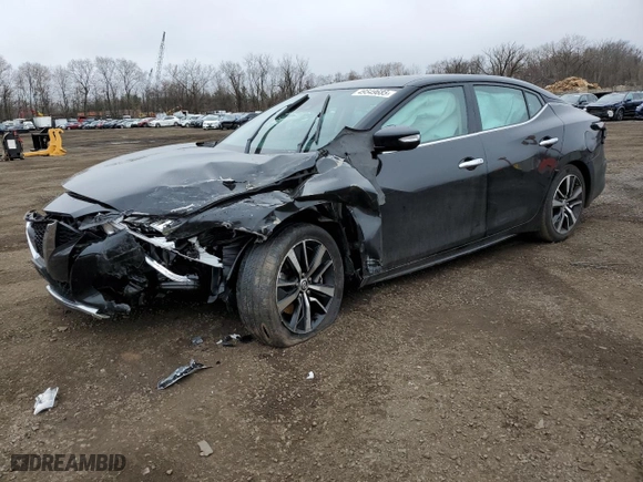 2021 Nissan Maxima SV with VIN 1N4AA6CV5MC513797, listed as a Copart auction lot 49549685 with 74,059 mi miles and Salvage Title. Bid and sale history available at carsss.com. Image 1.