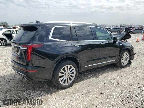 2020 Cadillac XT6 FWD Premium Luxury with VIN 1GYKPCRSXLZ104502, listed as a Copart auction lot 47808125 with 97,053 mi miles and Salvage Title. Bid and sale history available at carsss.com. Image 3.