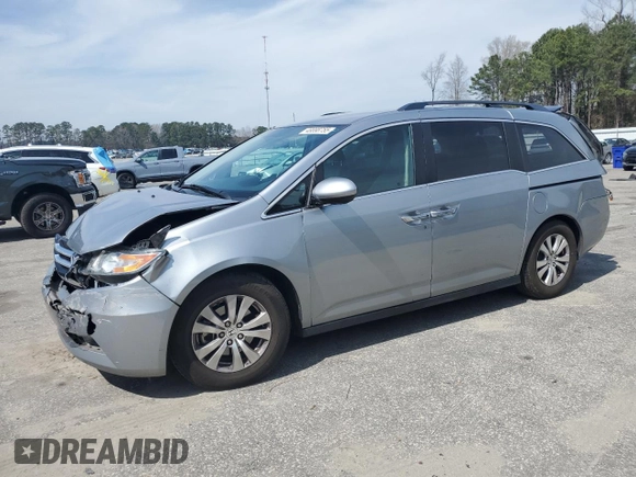 2016 Honda Odyssey SE with VIN 5FNRL5H36GB144433, listed as a Copart auction lot 48898755 with 192,442 mi miles and Salvage Title. Bid and sale history available at DreamBid. Image 1.
