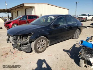 2015 Honda Accord Sedan LX with VIN 1HGCR2F39FA257758, listed as a Copart auction lot 46168645 with 118,130 mi miles and Salvage Title. Bid and sale history available at carsss.com. Image 1.