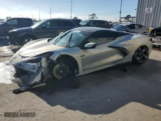 2021 Chevrolet Corvette 3LT with VIN 1G1YC2D47M5104165, listed as a Copart auction lot 85553474 with 0 mi miles and Salvage Title. Bid and sale history available at carsss.com. Image 1.