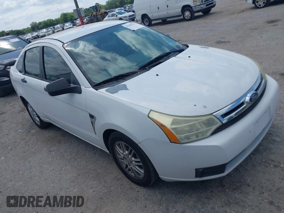 2008 Ford Focus SE with VIN 1FAHP35N78W298887, listed as a IAAI auction lot 42105391 with 215,377 mi miles. Bid and sale history available at carsss.com. Image 1.
