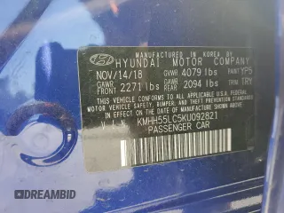 2019 Hyundai Elantra GT N Line with VIN KMHH55LC5KU092821, listed as a Copart auction lot 77131324 with 69,024 mi miles and Clean Title. Bid and sale history available at carsss.com. Image 12.