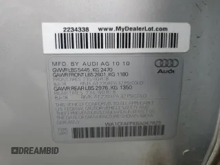 2011 Audi Q5 Premium with VIN WA1CFAFPXBA047825, listed as a Copart auction lot 59582395 with 91,581 mi miles and Salvage title. Bid and sale history available at DreamBid. Image 12.