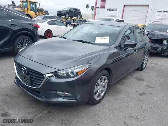2018 Mazda Mazda3 4-Door Sport with VIN 3MZBN1U75JM266617, listed as a IAAI auction lot 41756321 with 54,830 mi miles. Bid and sale history available at carsss.com. Image 2.