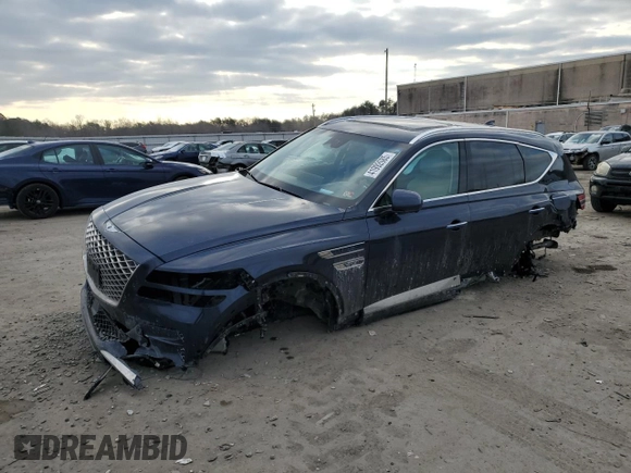 2022 Genesis GV80 Advanced Plus z VIN KMUHCESC4NU079619, wystawiony jako Copart lot #41992085 z przebiegiem 91 175 mil mil oraz Szkoda całkowita • Salvage title. Historia ofert i sprzedaży dostępna na DreamBid. Obrazek 1.