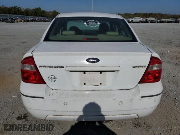 2005 Ford Five Hundred Limited with VIN 1FAHP25105G189328, listed as a Copart auction lot 77964014 with 183,988 mi miles and Salvage Title. Bid and sale history available at carsss.com. Image 6.
