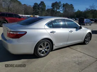 2008 Lexus LS 460 with VIN JTHBL46F185053614, listed as a Copart auction lot 46402145 with 174,227 mi miles and Salvage Title. Bid and sale history available at DreamBid. Image 3.