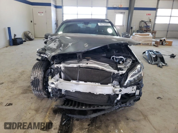 2019 Mercedes-Benz C 300 with VIN 55SWF8DB3KU321116, listed as a Copart auction lot 46750885 with 93,488 mi miles and Salvage Title. Bid and sale history available at DreamBid. Image 5.