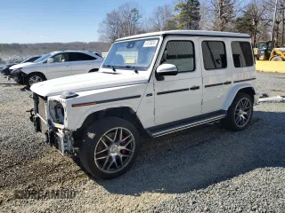 2020 Mercedes-Benz G AMG G 63 with VIN W1NYC7HJ2LX357815, listed as a Copart auction lot 47370635 with 54,260 mi miles and Salvage Title. Bid and sale history available at carsss.com. Image 1.