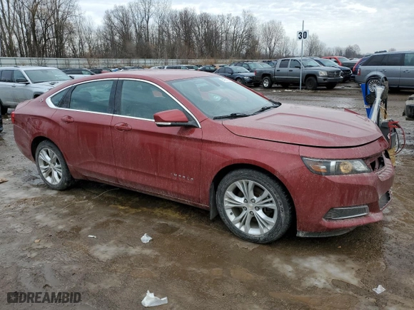 2015 Chevrolet Impala LT with VIN 2G1125S37F9205664, listed as a Copart auction lot 84907194 with 130,561 mi miles and Non Repairable. Bid and sale history available at carsss.com. Image 4.