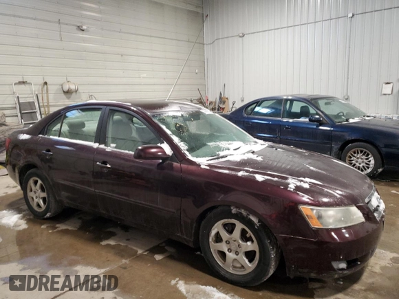 2006 Hyundai Sonata GLS with VIN 5NPEU46F76H090837, listed as a Copart auction lot 44444215 with 109,886 mi miles and Non Repairable. Bid and sale history available at DreamBid. Image 4.