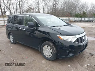 2012 Nissan Quest S with VIN JN8AE2KP1C9049899, listed as a IAAI auction lot 41507440 with 166,609 mi miles. Bid and sale history available at carsss.com. Image 1.