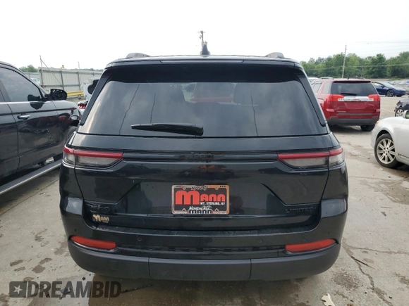 2025 Jeep Grand Cherokee Limited with VIN 1C4RJHBG9SC316771, listed as a Copart auction lot 58943495 with 860 mi miles and Salvage title. Bid and sale history available at DreamBid. Image 6.