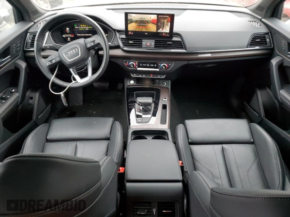 2023 Audi Q5 Sportback S line Premium Plus with VIN WA15AAFYXP2018956, listed as a Copart auction lot 41802925 with 22,132 mi miles and Salvage title. Bid and sale history available at DreamBid. Image 8.