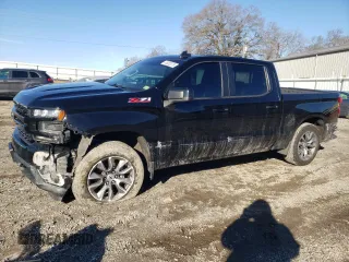 2019 Chevrolet Silverado 1500 RST with VIN 1GCUYEEDXKZ116985, listed as a Copart auction lot 45082075 with 90,627 mi miles and Salvage Title. Bid and sale history available at DreamBid. Image 1.