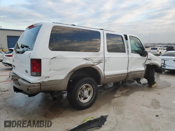 2004 Ford Excursion Eddie Bauer z VIN 1FMSU45P54EC84353, wystawiony jako Copart lot #41508425 z przebiegiem 290 224 mil mil oraz Szkoda całkowita • Salvage title. Historia ofert i sprzedaży dostępna na DreamBid. Obrazek 3.