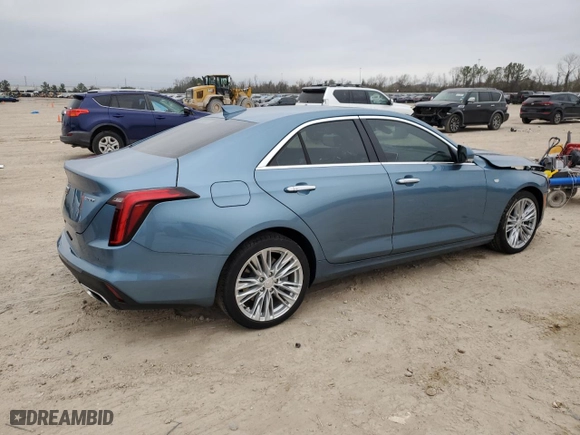 2024 Cadillac CT4 Premium Luxury with VIN 1G6DB5RL3R0100549, listed as a Copart auction lot 46060105 with 11,073 mi miles and Salvage Title. Bid and sale history available at carsss.com. Image 3.