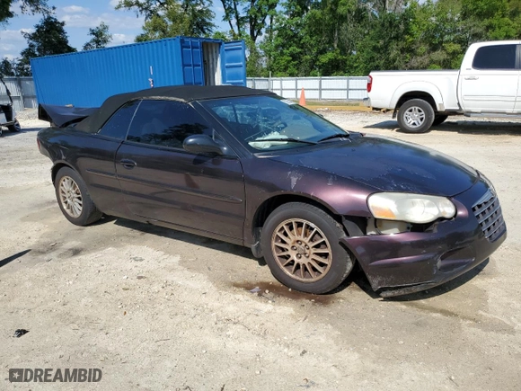 2004 Chrysler Sebring LXi with VIN 1C3EL55RX4N311322, listed as a Copart auction lot 52550465 with 134,947 mi miles and Salvage Title. Bid and sale history available at carsss.com. Image 4.