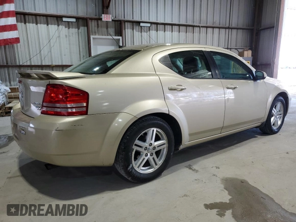 2010 Dodge Avenger R/T with VIN 1B3CC5FB9AN135784, listed as a Copart auction lot 50756275 with 191,809 mi miles and Salvage Title. Bid and sale history available at carsss.com. Image 3.