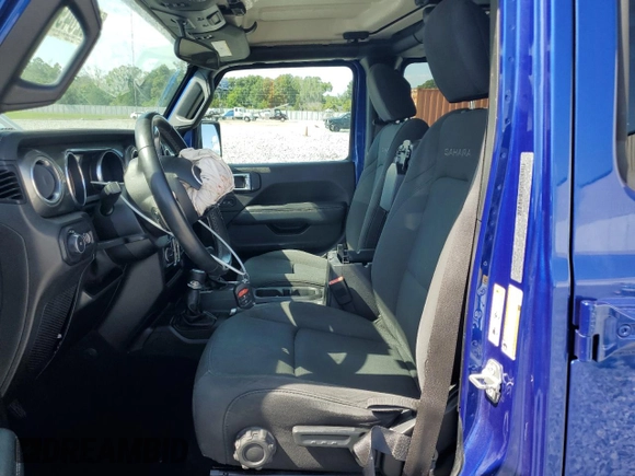 2019 Jeep Wrangler Unlimited Sahara with VIN 1C4HJXEN9KW592821, listed as a Copart auction lot 63204995 with 134,170 mi miles and Non repairable. Bid and sale history available at DreamBid. Image 7.