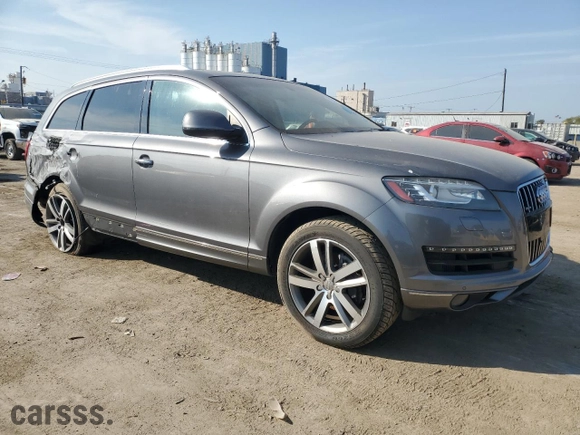 2011 Audi Q7 3.0L TDI Premium Plus with VIN WA1LMAFE1BD000590, listed as a Copart auction lot 72212444 with 0 mi miles and Salvage Title. Bid and sale history available at carsss.com. Image 4.