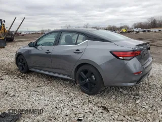 2023 Nissan Sentra SR with VIN 3N1AB8DV2PY310107, listed as a Copart auction lot 51299085 with 9,600 mi miles and Salvage Title. Bid and sale history available at carsss.com. Image 2.