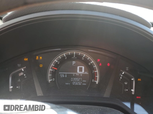 2017 Honda CR-V LX with VIN 2HKRW6H37HH205112, listed as a Copart auction lot 45065765 with 39,927 mi miles and Salvage Title. Bid and sale history available at DreamBid. Image 9.