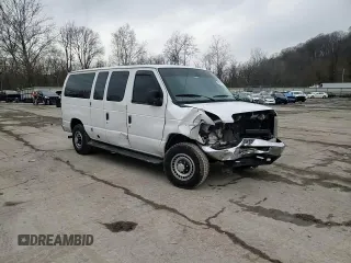 2008 Ford Econoline Passenger XL with VIN 1FBNE31L48DA80204, listed as a Copart auction lot 43873375 with 181,378 mi miles and Salvage Title. Bid and sale history available at carsss.com. Image 11.