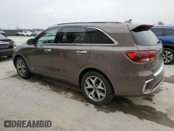 2019 Kia Sorento SX V6 with VIN 5XYPKDA57KG470436, listed as a Copart auction lot 50818545 with 168,760 mi miles and Salvage Title. Bid and sale history available at carsss.com. Image 2.