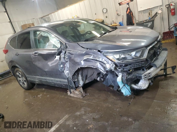 2017 Honda CR-V EX-L with VIN 5J6RW2H82HL027801, listed as a Copart auction lot 46610125 with 100,211 mi miles and Salvage Title. Bid and sale history available at carsss.com. Image 4.
