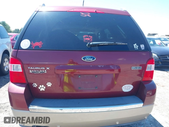2008 Ford Taurus X Eddie Bauer with VIN 1FMDK07W78GA45750, listed as a IAAI auction lot 40138525 with 83,104 mi miles and . Bid and sale history available at DreamBid. Image 17.