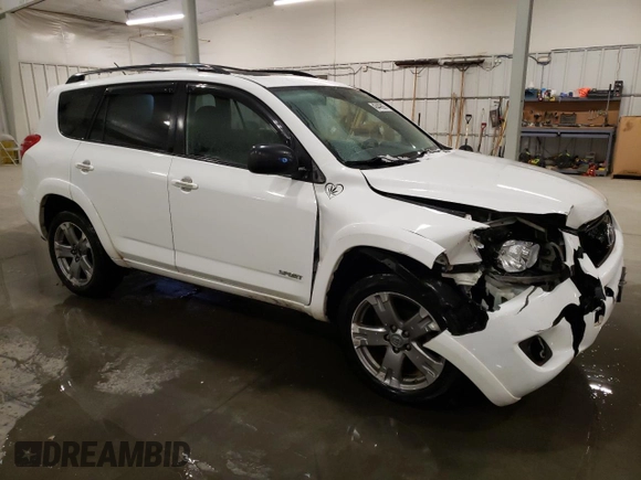 2010 Toyota RAV4 Sport with VIN JTMRF4DV1AD022361, listed as a Copart auction lot 43449805 with 161,747 mi miles and Salvage Title. Bid and sale history available at carsss.com. Image 4.