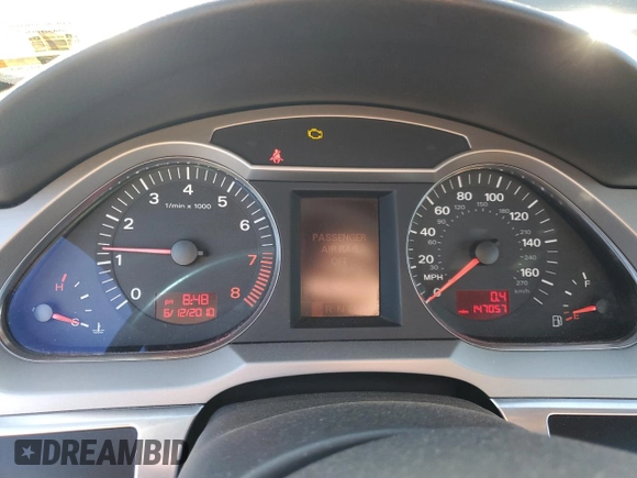 2007 Audi A6 3.2L with VIN WAUDH74F67N128366, listed as a Copart auction lot 86737484 with 147,057 mi miles and Non Repairable. Bid and sale history available at carsss.com. Image 9.