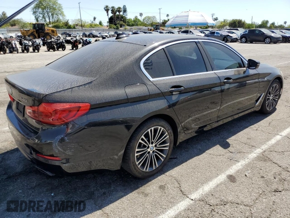 2019 BMW 5 Series 540i with VIN WBAJE5C54KWW12967, listed as a Copart auction lot 58490535 with 91,758 mi miles and Salvage title. Bid and sale history available at DreamBid. Image 3.
