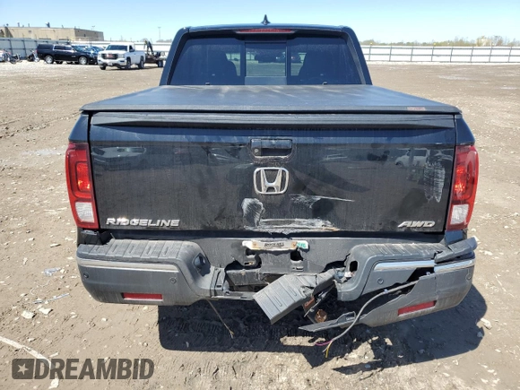2018 Honda Ridgeline RTL-E with VIN 5FPYK3F76JB014174, listed as a Copart auction lot 52536524 with 95,822 mi miles and Clean title. Bid and sale history available at DreamBid. Image 6.