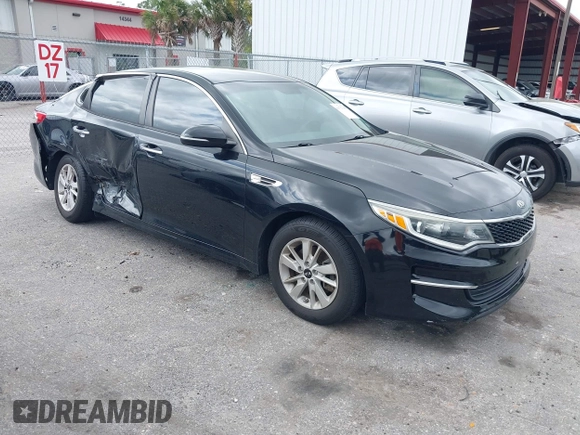 2016 Kia Optima LX with VIN 5XXGT4L31GG024240, listed as a IAAI auction lot 41727309 with 70,031 mi miles. Bid and sale history available at carsss.com. Image 1.