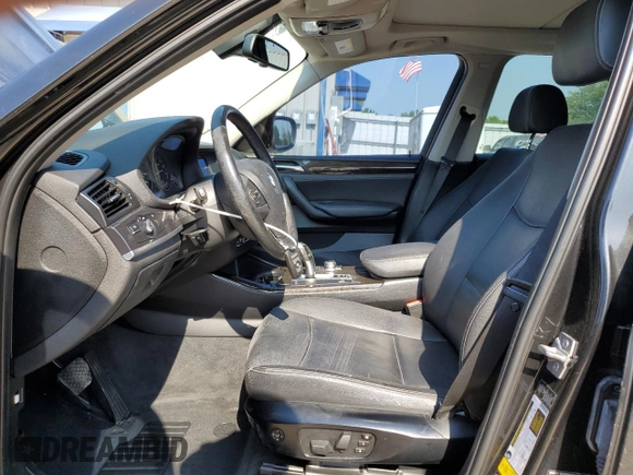 2012 BMW X3 28i with VIN 5UXWX5C53CL727323, listed as a Copart auction lot 53042285 with 198,070 mi miles and Salvage Title. Bid and sale history available at DreamBid. Image 7.