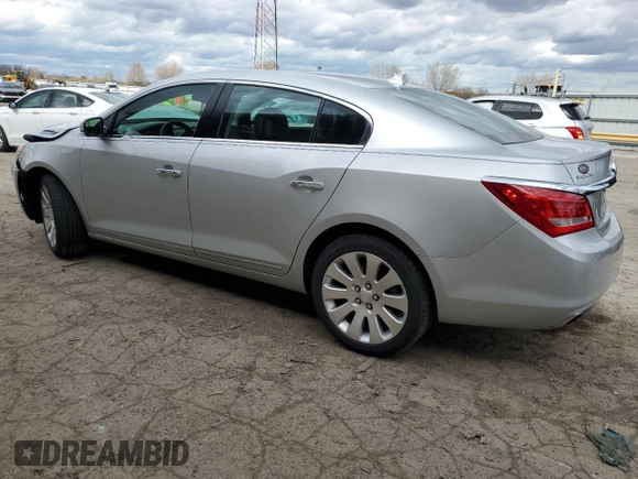 2014 Buick LaCrosse Leather with VIN 1G4GC5G39EF165516, listed as a Copart auction lot 53138105 with 56,715 mi miles and Clean title. Bid and sale history available at DreamBid. Image 2.