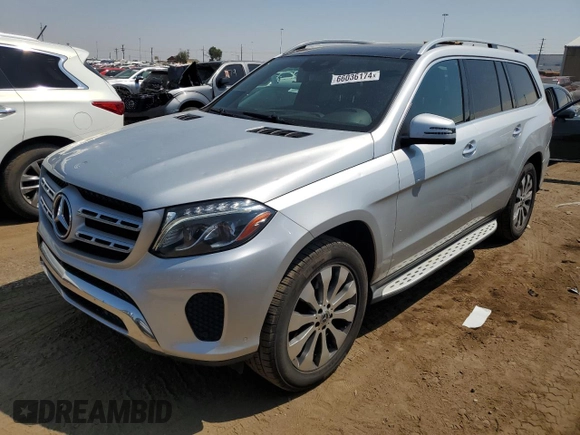 2018 Mercedes-Benz GLS 450 with VIN 4JGDF6EE1JB131723, listed as a Copart auction lot 66036174 with 80,707 mi miles and Clean Title. Bid and sale history available at DreamBid. Image 1.