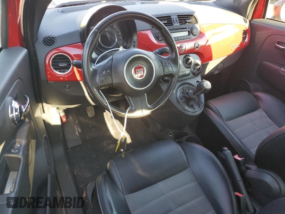2013 FIAT 500 Turbo with VIN 3C3CFFHH7DT633813, listed as a Copart auction lot 87255644 with 86,778 mi miles and Salvage Title. Bid and sale history available at carsss.com. Image 8.
