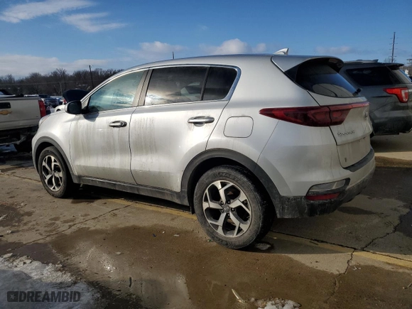 2020 Kia Sportage LX with VIN KNDPM3AC9L7680957, listed as a Copart auction lot 88254175 with 91,604 mi miles and Salvage Title. Bid and sale history available at carsss.com. Image 2.