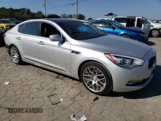 2015 Kia K900 Luxury with VIN KNALW4D44F6019332, listed as a Copart auction lot 74169884 with 120,924 mi miles and Salvage Title. Bid and sale history available at carsss.com. Image 4.