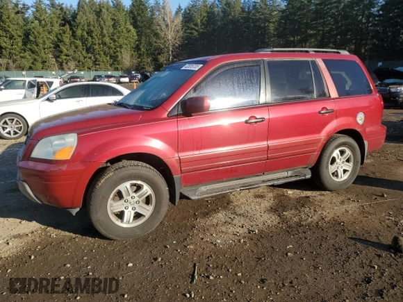 2003 Honda Pilot EX z VIN 2HKYF18533H562327, wystawiony jako Copart lot #42835735 z przebiegiem 206 912 mil mil oraz Czysty tytuł • Clean title. Historia ofert i sprzedaży dostępna na DreamBid. Obrazek 1.