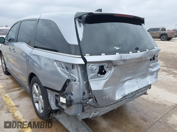 2018 Honda Odyssey EX-L with VIN 5FNRL6H73JB105024, listed as a IAAI auction lot 41663862 with 76,172 mi miles. Bid and sale history available at carsss.com. Image 6.